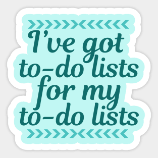 Funny Work To Do List Sticker